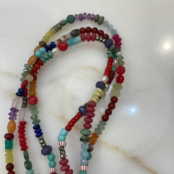 Sundance Catalog Turquoise, Coral & Multi Stone Long Necklace—Gorgeous!! NEW! - Picture 11 of 11